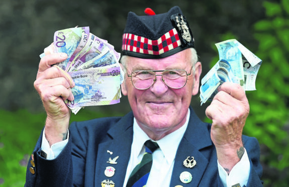Jim Leask raised money for the Gordon Highlanders Museum