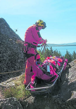 The nine-year-old boy fell and injured himself during a caving expedition at Loch Duntelchaig. (Cairngorm Mountain Rescue Team/Facebook)