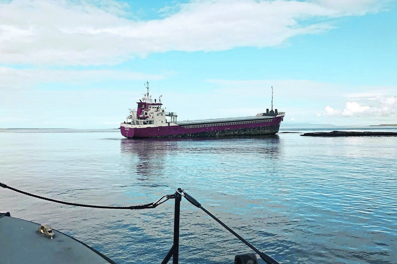 The Priscilla, who ran aground on the Pentland Skerries near Duncansby Head.