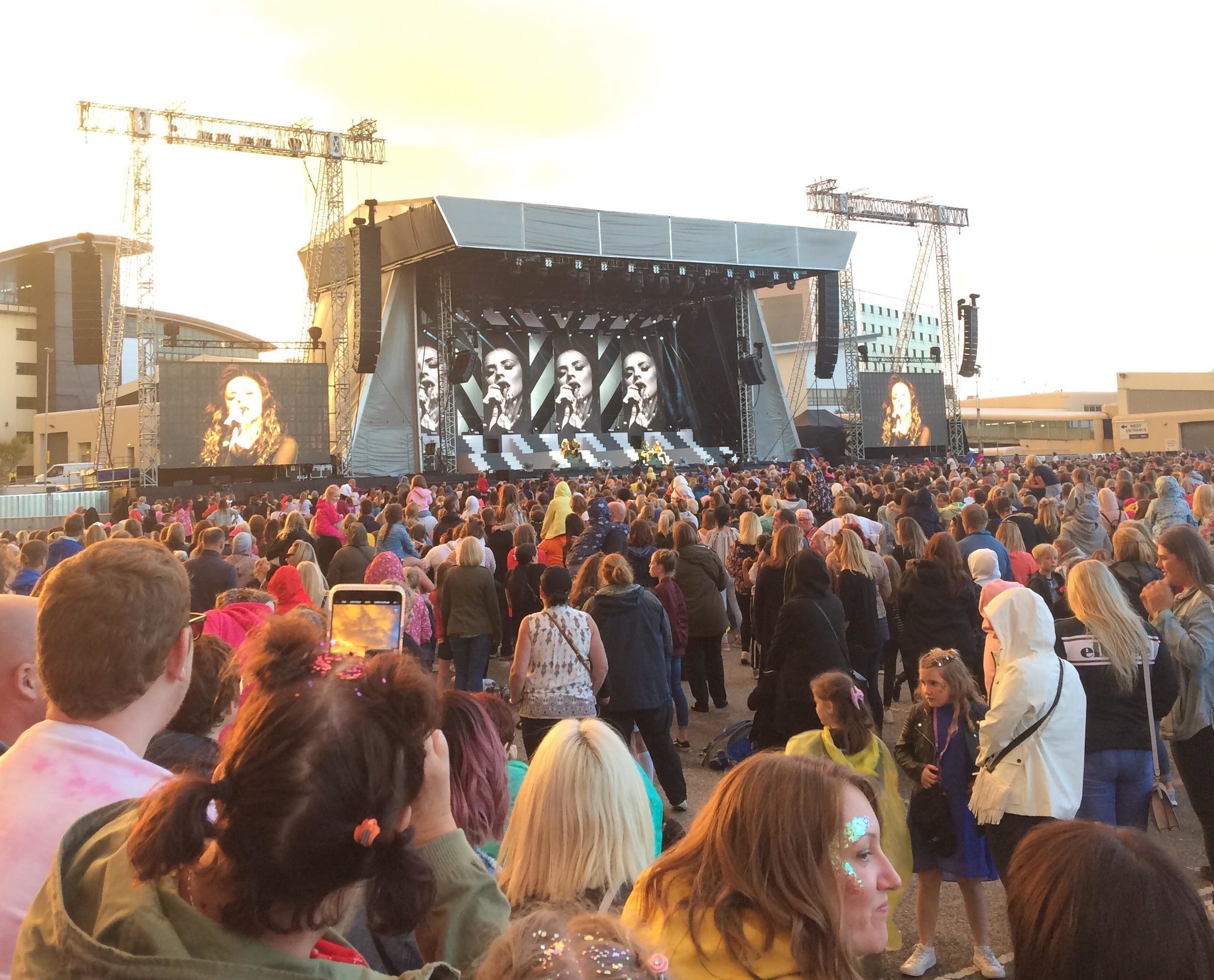 Little Mix played an outdoor concert in Aberdeen last year
