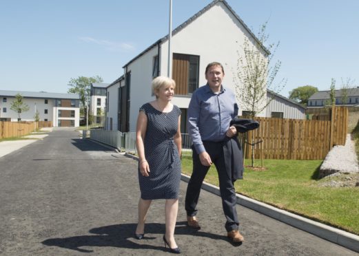 Co-leaders Jenny Laing and Douglas Lumsden at the Smithfield site