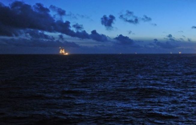 View from the Gullfaks C platform in the North Sea. PIC: Harald Pettersen