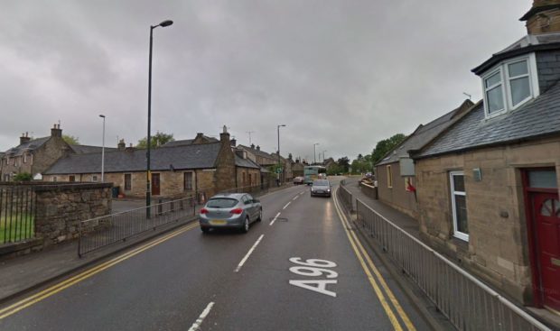 Uncontrolled crossing point at Institution Road where the new signalised toucan crossing will be placed.