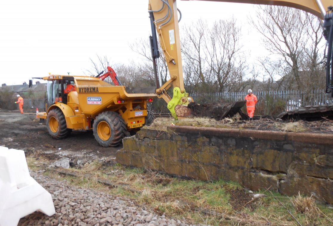 Work on the lines at Kittybrewster between Aberdeen & Dyce.
Credit: Scotrail