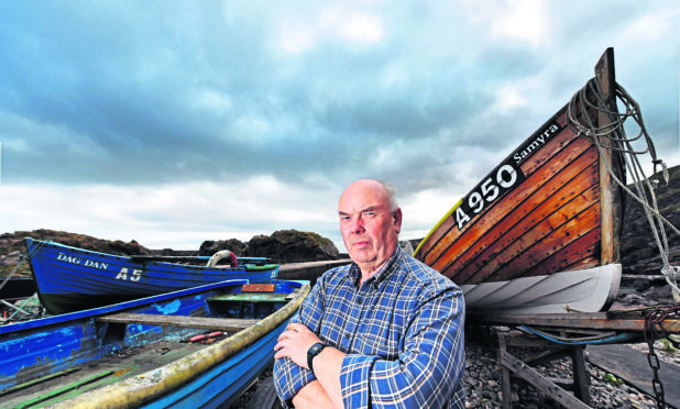 Fisherman Jim Adam at Cove Harbour