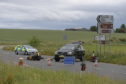 Scene of the crash on the A947.