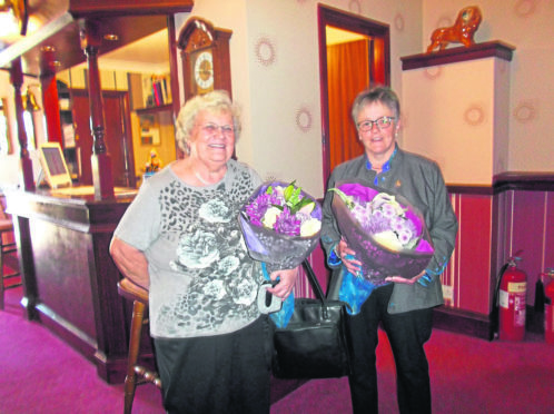 Dorothy Mair who conducted worship along with the Moderator of the Church of Scotland, Rt Rev. Susan Brown.