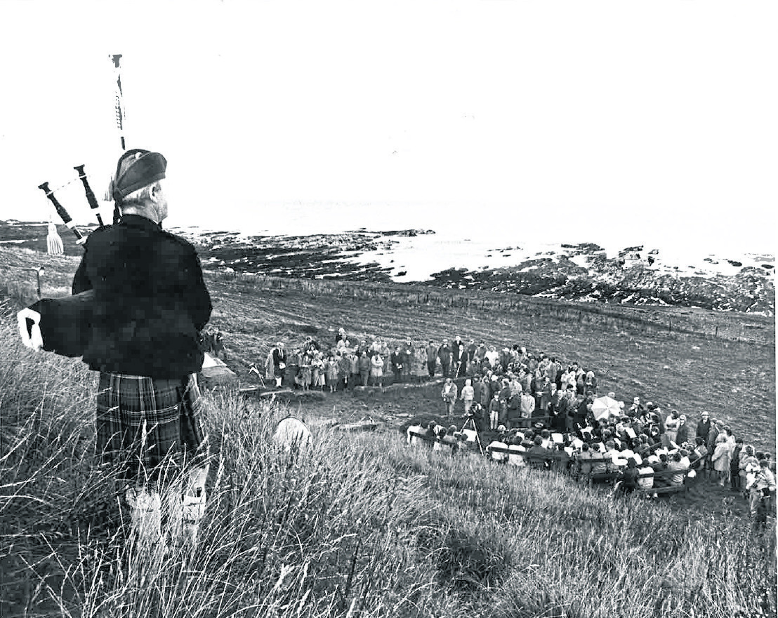 Scores of people attending a ceremony to honour the memory of New Aberdour heroine Jane Whyte