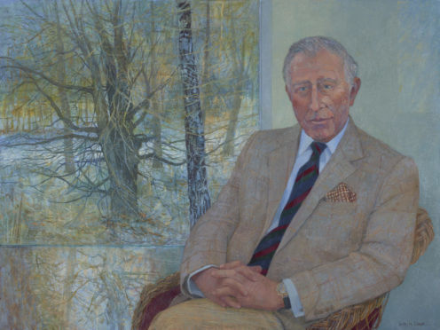 Victoria Crowe's portrait of Prince Charles.