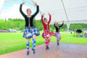 Highland Dancers compete at the Glengarry Games.