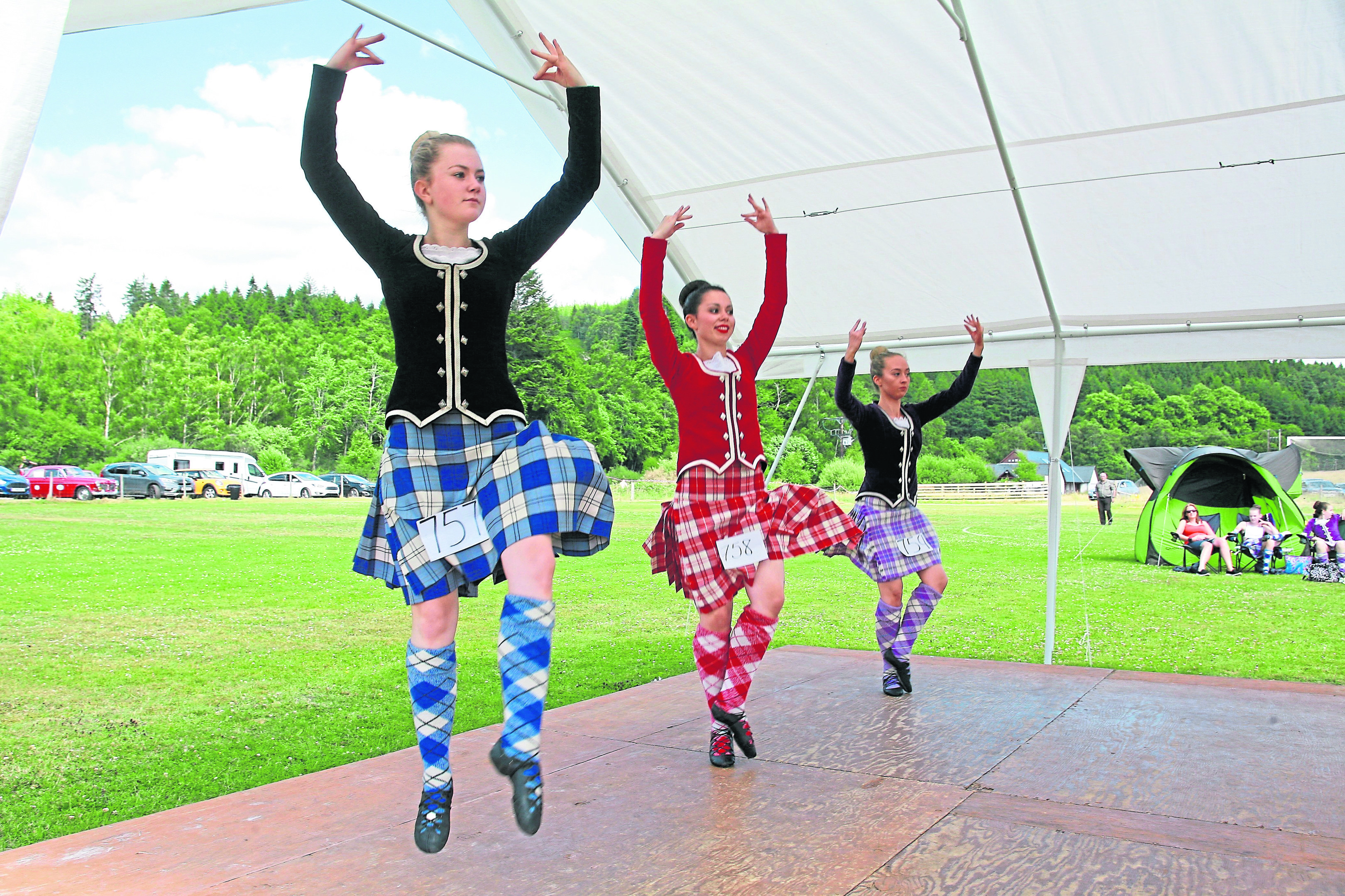Highland Dancers compete at the Glengarry Games.