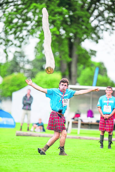 Inverness Highland Games 2018.

The annual games draws a large crowd with many overseas visitors watching and taking part in the games.

Angus Berek of France tries his hand at  Caber Tossing.