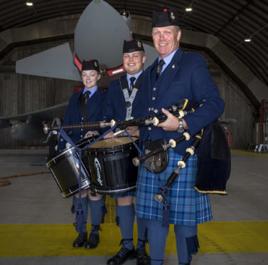 RAF Lossiemouth in support of the RAF 100 parade.