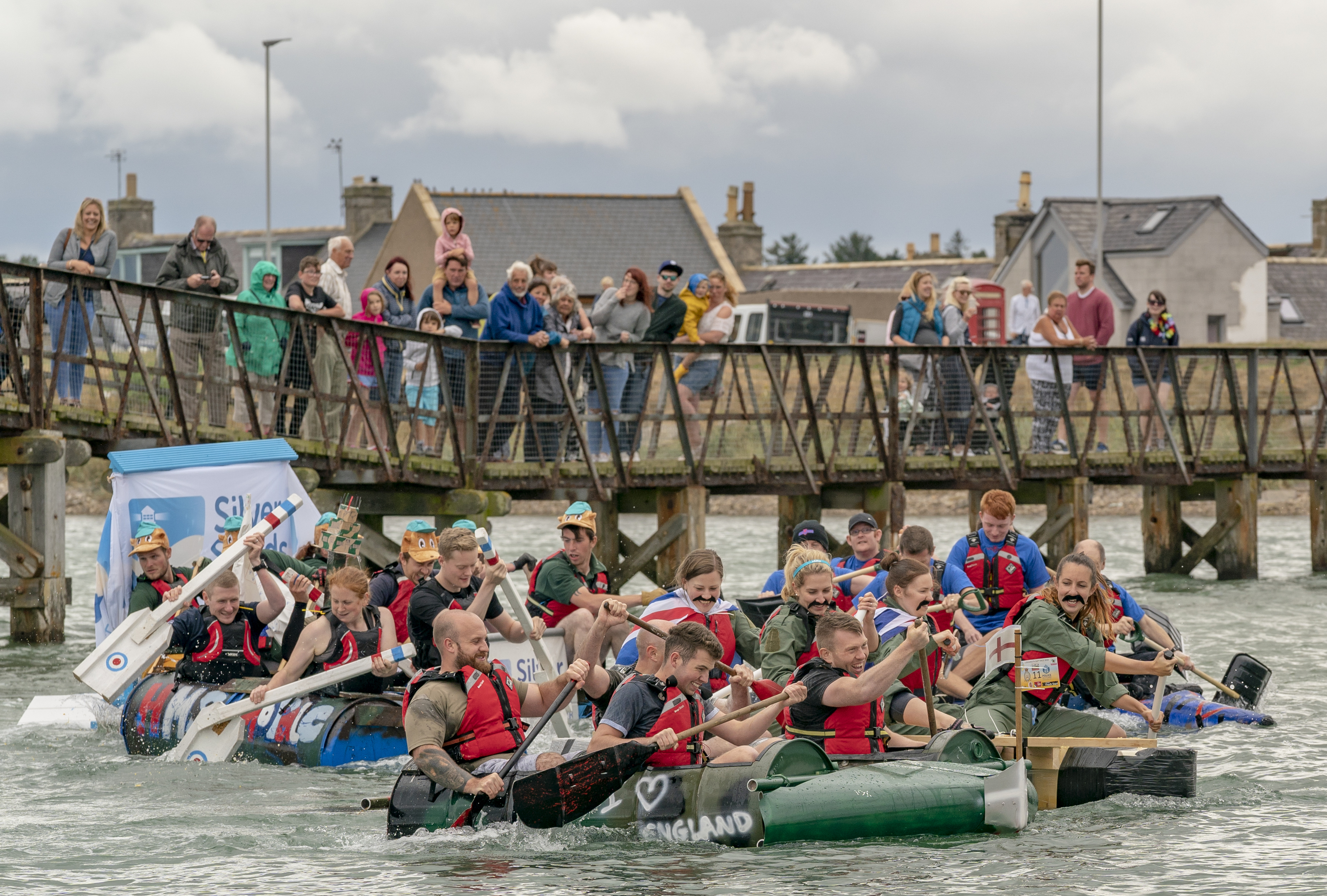 Teams were invited to design their rafts to celebrate the RAF's centenary.