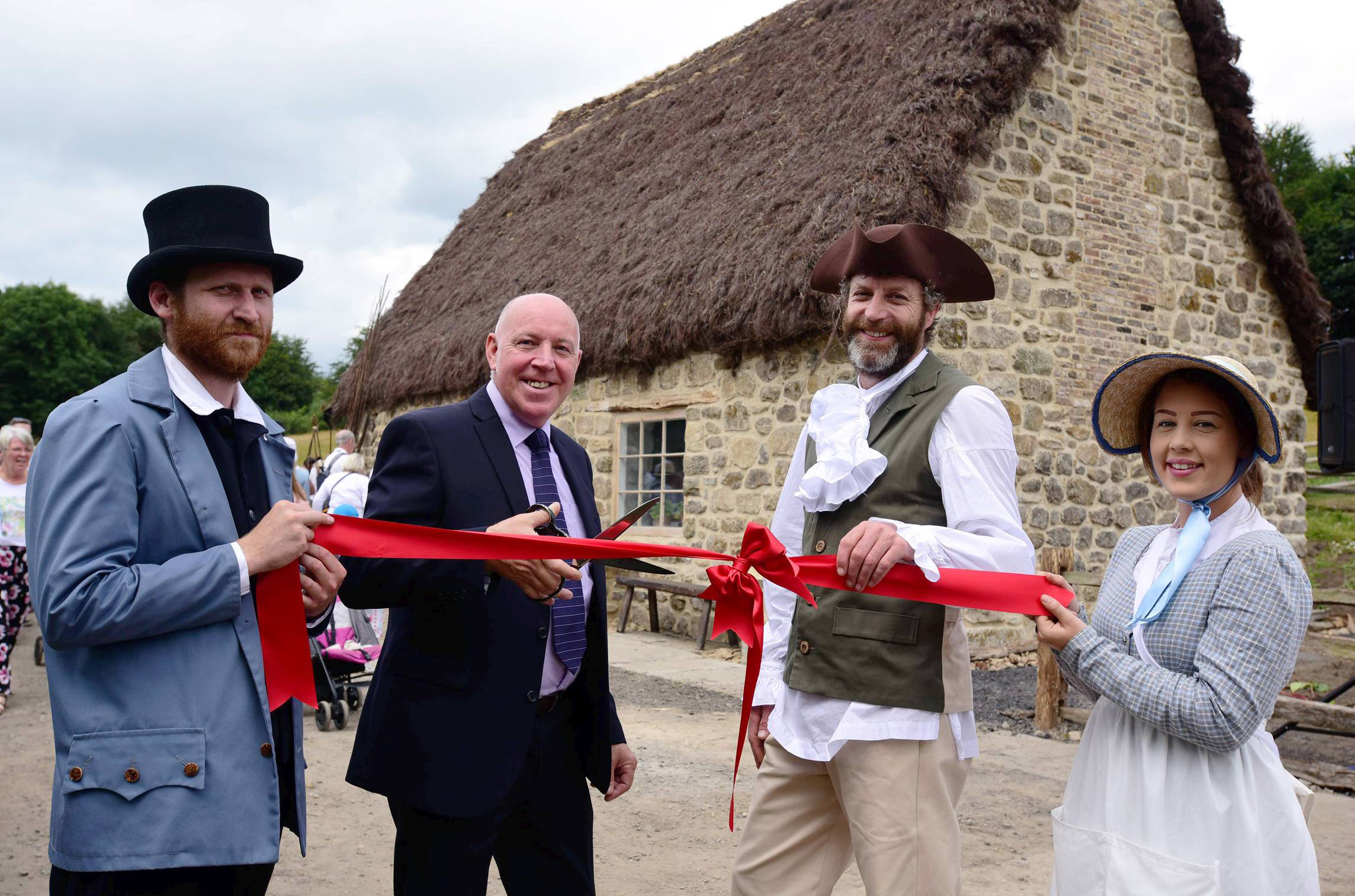 Pictured is Ivor Crowther from Heritage Lottery Fund and Beamish Director Richard Evans