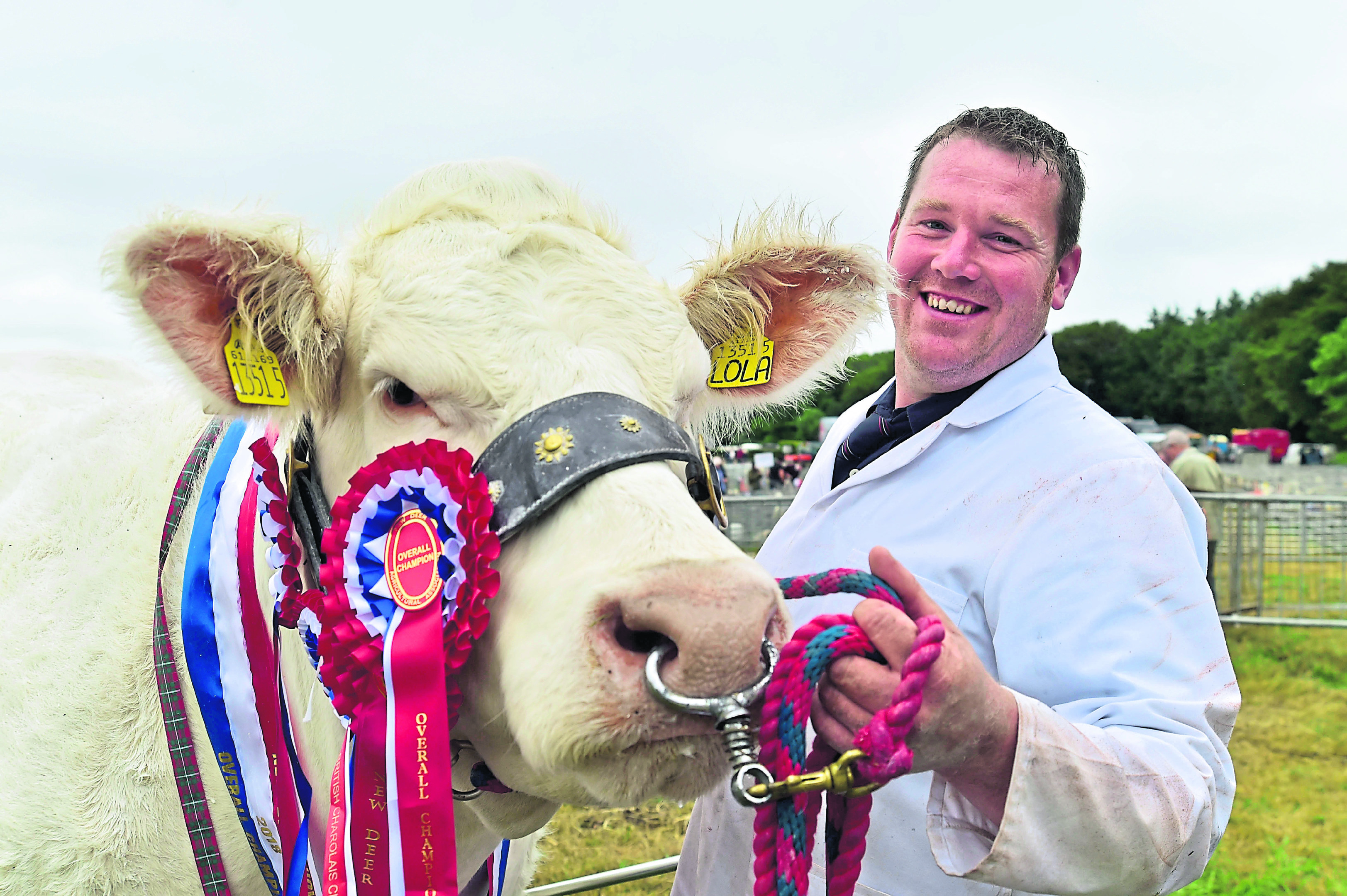 Garry Paterson from Keith with the overall champion.