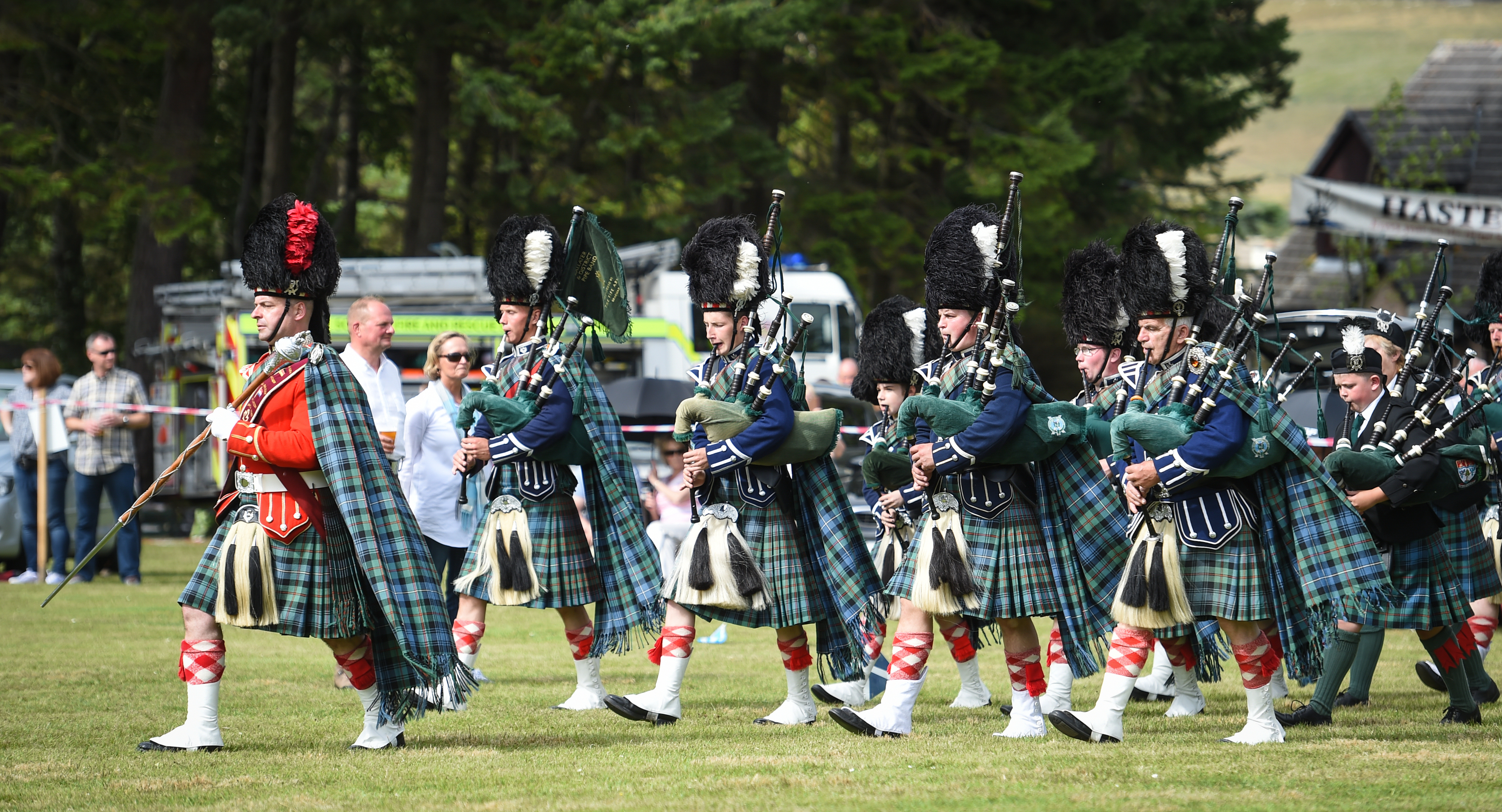 Picture by JASON HEDGES 

Pictures show the sporting events of Tomintoul, 2018 Highland Games.

Picture: Ballater and distict pipe band plays.