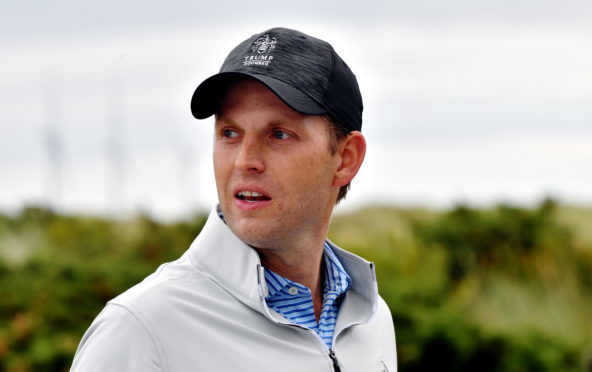 Eric Trump at Trump International Golf Course.