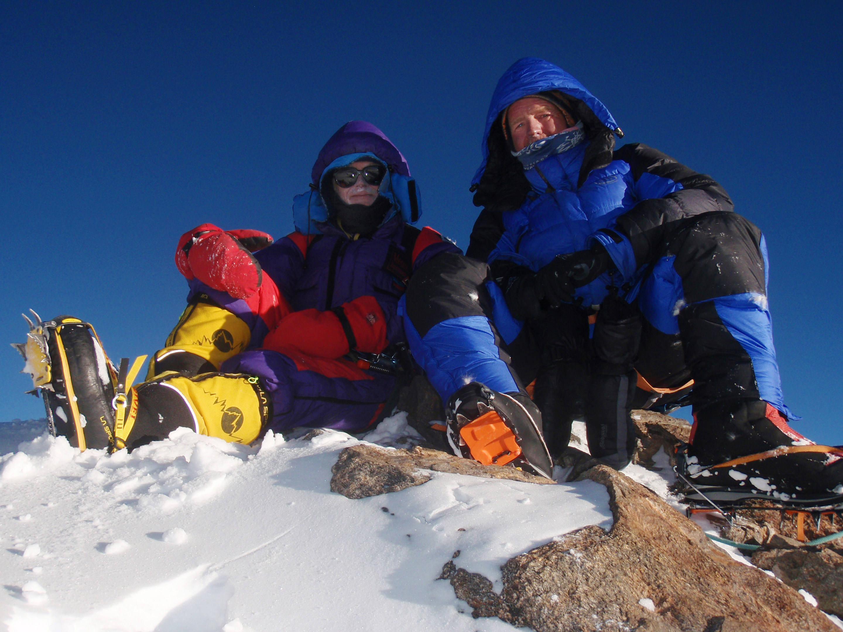 Rick Allen and Sandy Allan on summit