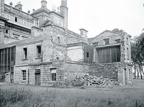 Duff House after being bombed.