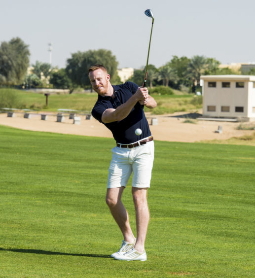 Adam Rooney during the club's golf day in Dubai in January 2018.