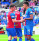 Aaron Doran congratules Nathan Austin after he made it 2-0 for Caley Thistle