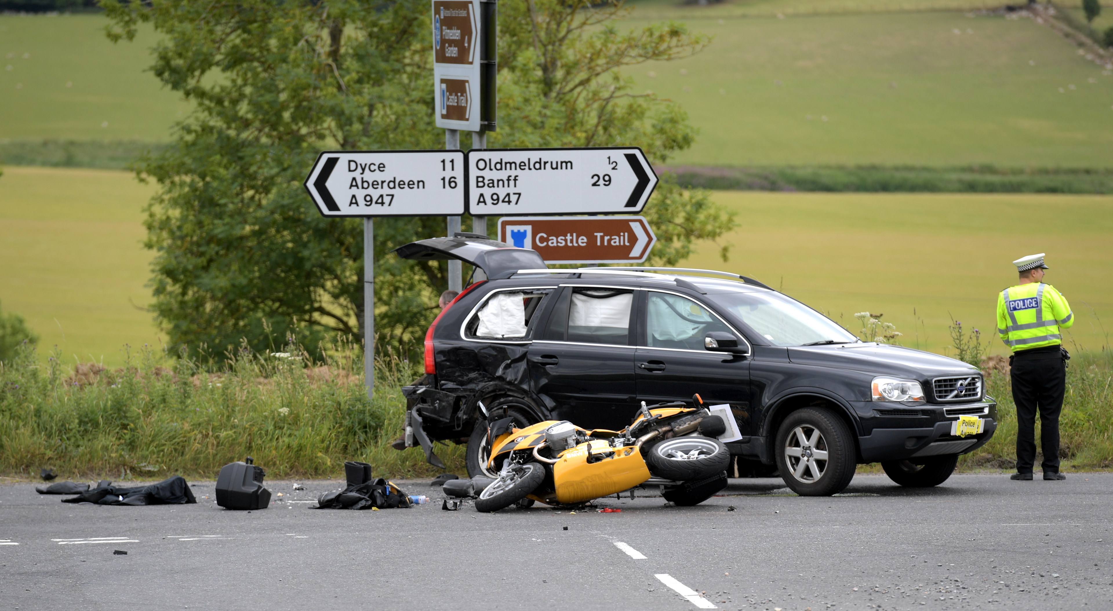RTC on the A947 near Oldmeldrum.
08/07/18.
Picture by KATH FLANNERY