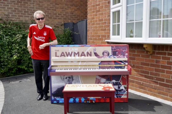 The piano will be sold off to charity