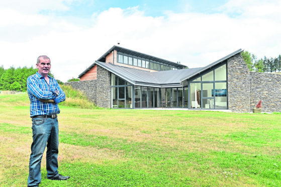 Nigel Boyle at Skyhouse, Cushnie, near Alford.
Picture by Colin Rennie.