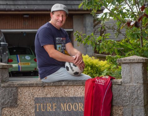 Roger Rushton. a Burnley and Aberdeen fan, named his Newburgh home  Turf Moor in honour of the Clarets' home ground.