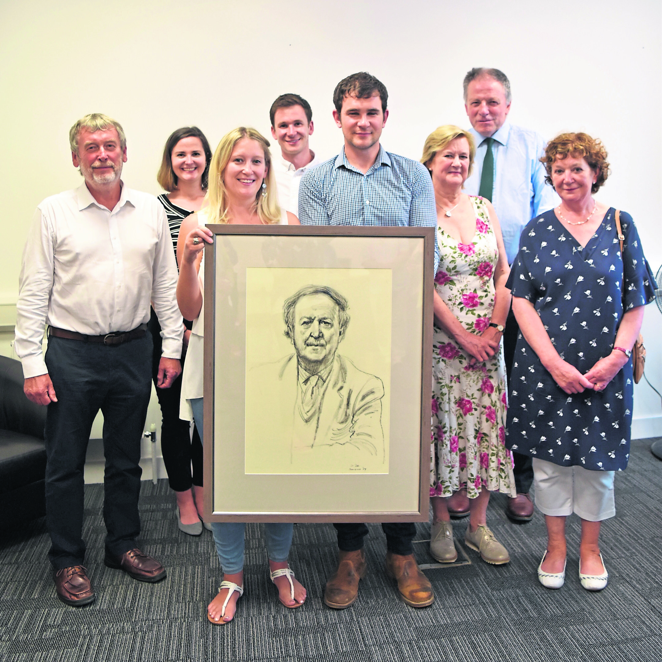 The collection of books belonging to the renowned poet Sorley Maclean was officially unveiled at a reception on July 27, attended by family and trustees of the Sorley Maclean Trust.