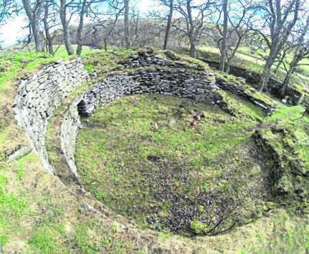 Dunbeath Broch in Caithness