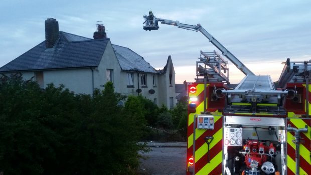 The fire took place on Logie Avenue.