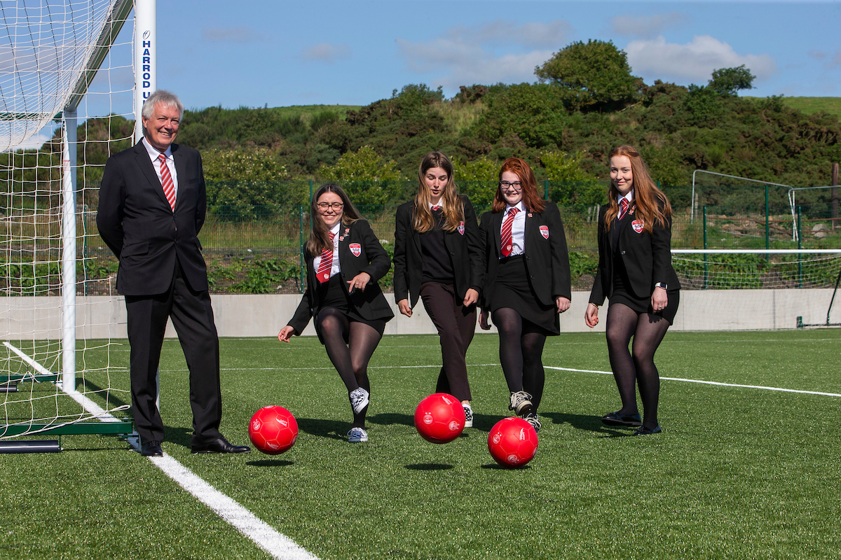 The initiative was launched at Lochside Academy.