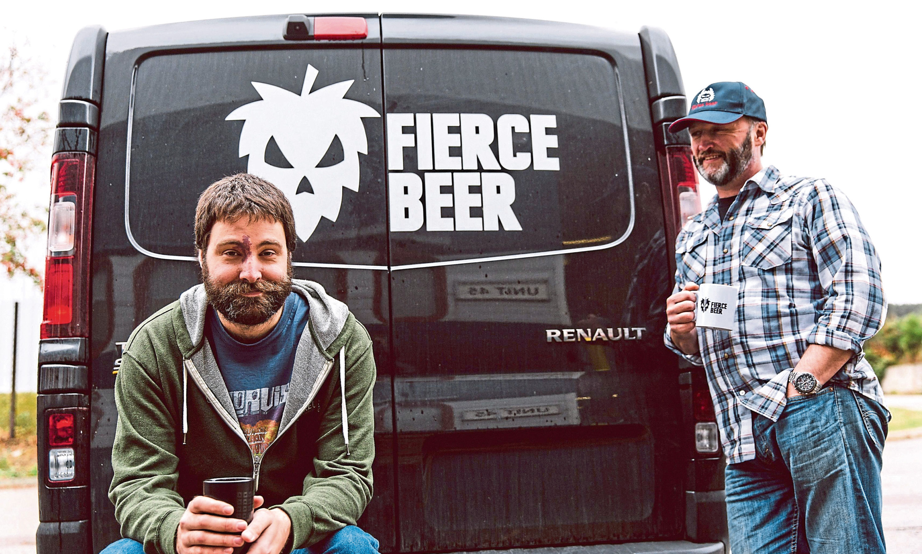 Fierce Beer's duo, operations director Dave McHardy  (left) and managing director Dave Grant