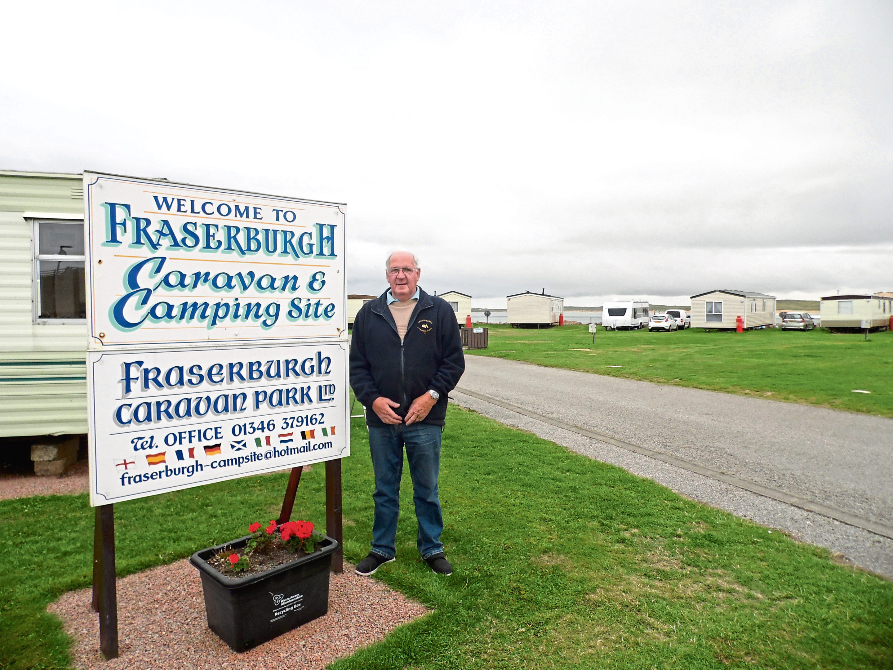 Fraserburgh Caravan Park co-owner Jim Clark.