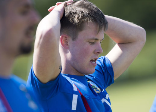 Angus Beith has battled a hip problem since joining Caley Thistle from Hearts in the summer.