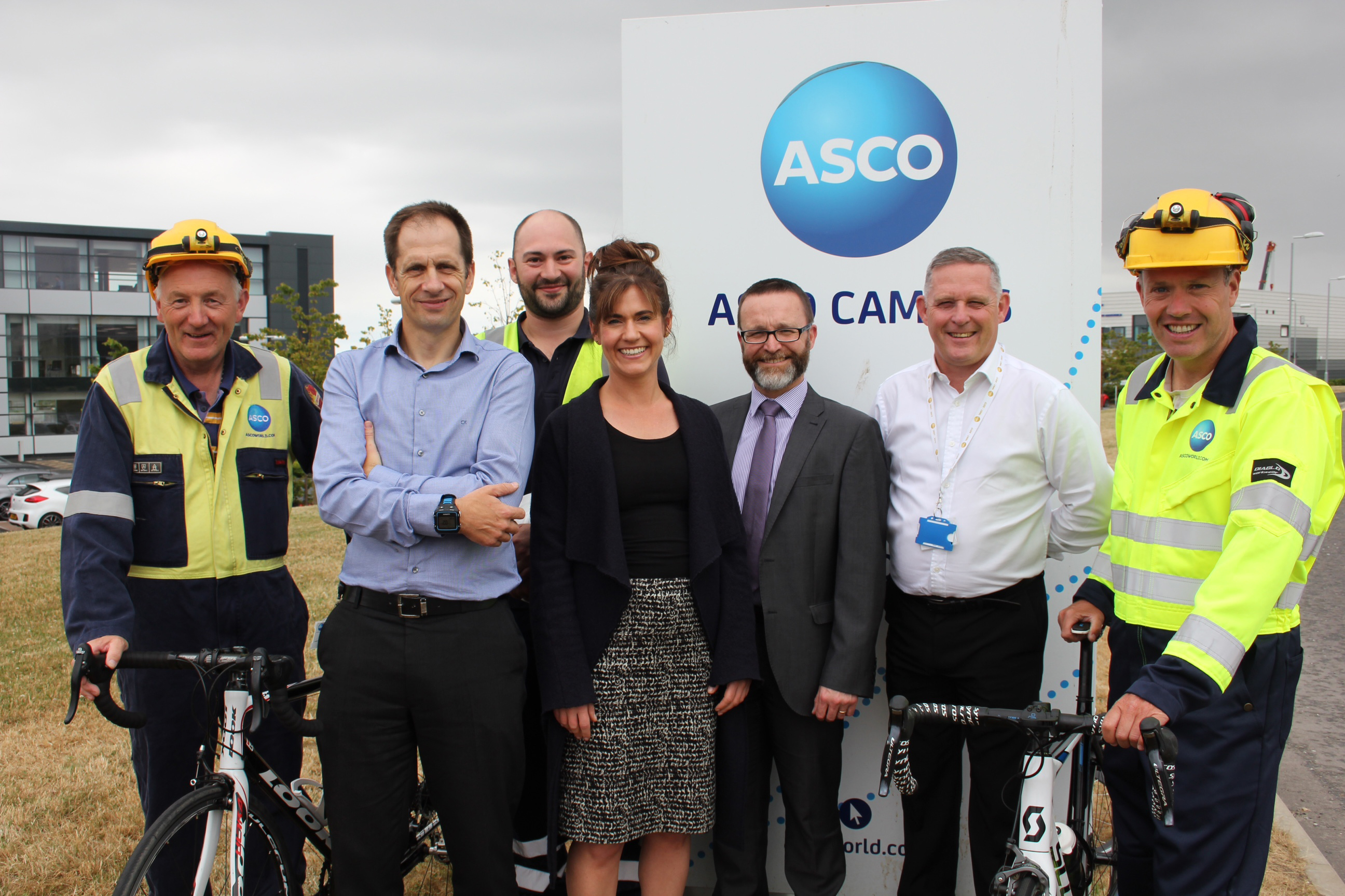 From left, Davy Thomson, Stephen Mundie, Anthony Welsh, Andrea Canale, Julian Foley, James Feeney and Peter Watson