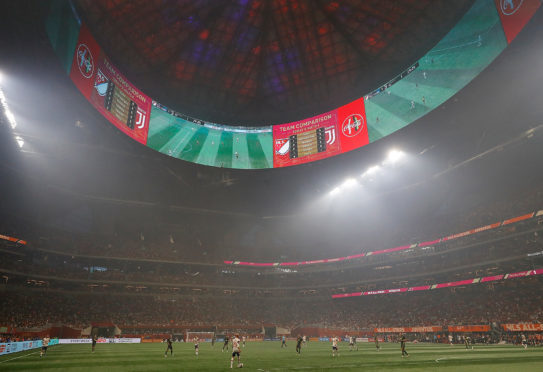 Mercedes-Benz Stadium, the impressive home of Atlanta United.