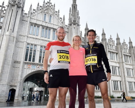 Metro Aberdeen's Kyle Greig, Fiona Brian and Tom Brian.