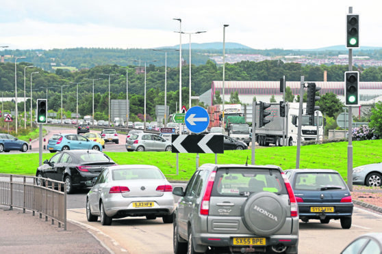 The Longman roundabout.