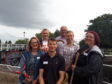 Drew Hendry MP, Keith Walker of Befrienders Highland, Jodi Sharpe of The 25th Hour, Gail Duff of Signpost, Malcolm MacSween of ActivNess and Viv Mackie of Serenity gather to celebrate the opening of ActivNess facility on Canal Road, Inverness.