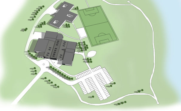 A site plan of Aberdeen boxer Lee McAllister's proposed Assassin Health and Fitness Village on the site of the former Cordyce School