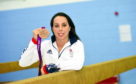 Name plaque reveal and a selection of City of Aberdeen Gymnastics Clubs (COAG) gymnasts performing alongside Beth Tweddle at the Alex Collie Gymnastics Performance Centre, Cardens Knowe, Bridge of Don.
Pictured is Beth Tweddle MBE, Olympic, World and European medallist.
20/08/18
Picture by HEATHER FOWLIE