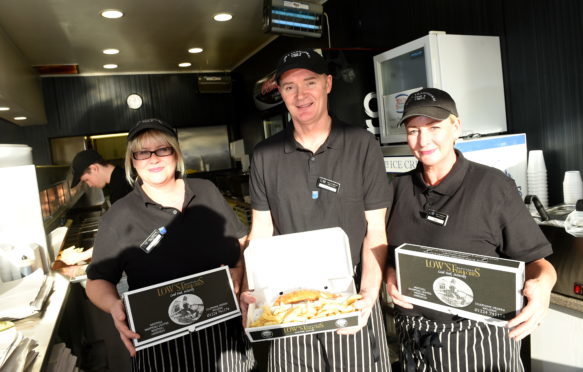 From left, Paula Low, David Low and Leah Adie at Lows Traditional Fish and Chips.