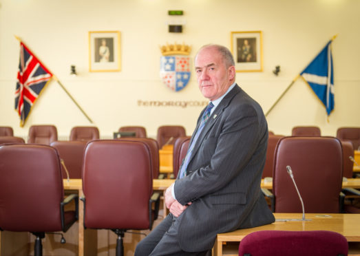 Former Moray Council leader George Alexander.