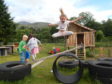 Pre-Covid 19: Children playing at the Stramash Nursery in Fort William.