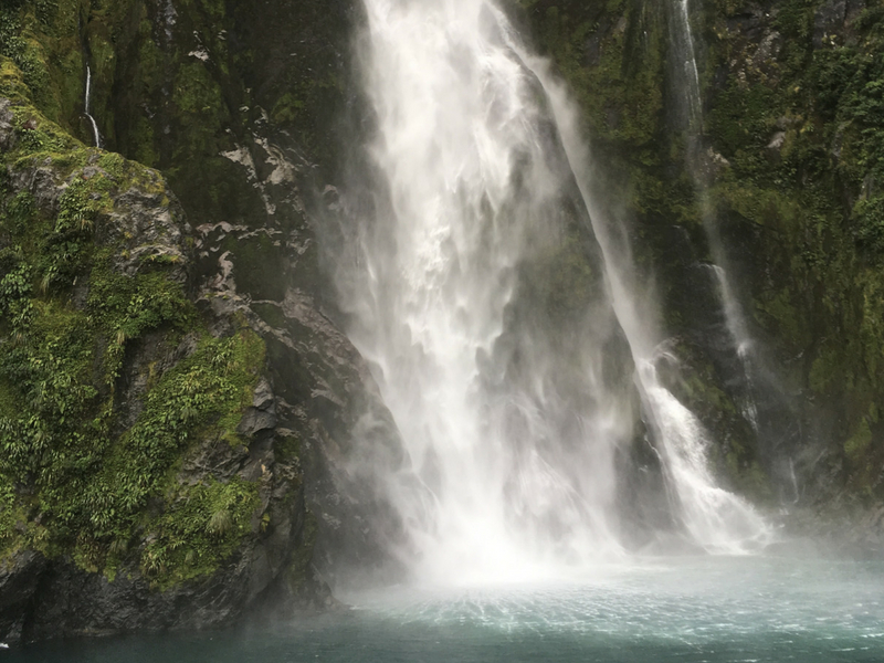 New Zealand - Milford Sound Waterfall