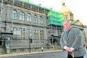 Councillor Bill Cormie outside Central Library.
Picture by Kenny Elrick.