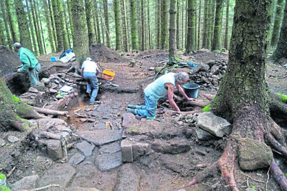 Archaeologists have been working on the site of an old hospital at Chapel of Garioch.